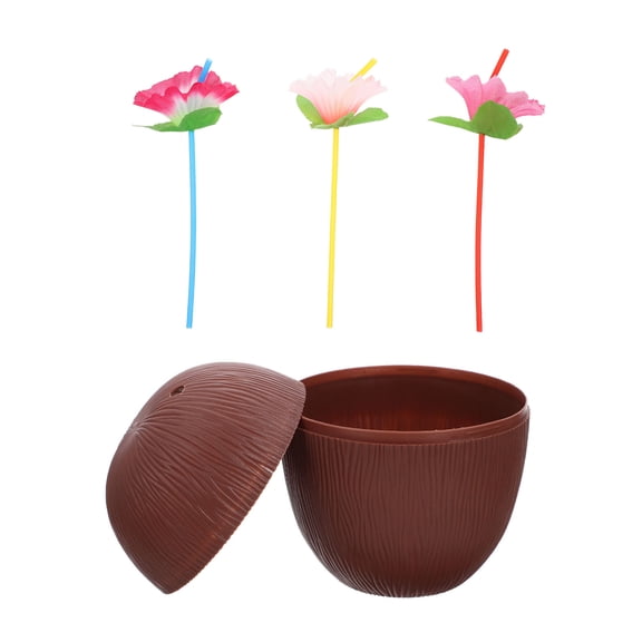 FOLOYORI Assorted Color Plastic Tiki Cup for Party and Bar Use