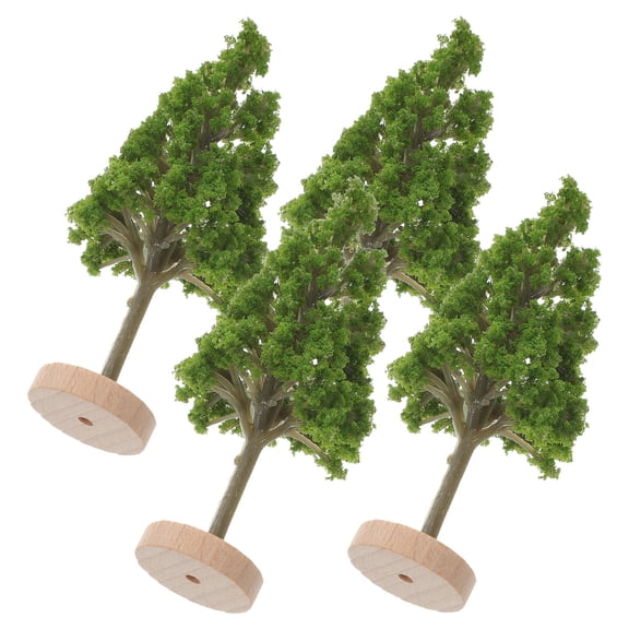 OUNONA  4 Pcs Simulated Street Trees Simulation Artificial Plants Child
