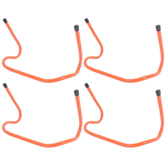 OUNONA 4 Pcs Sport Tracks Hurdles Child 46.00X30.00X15.00CM Orange