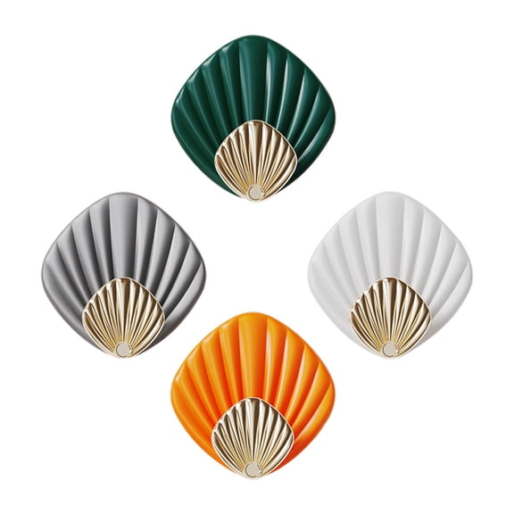 BALAHAPY Wall Hooks Abs Assorted Color For Kitchen And Bathroom 4Set