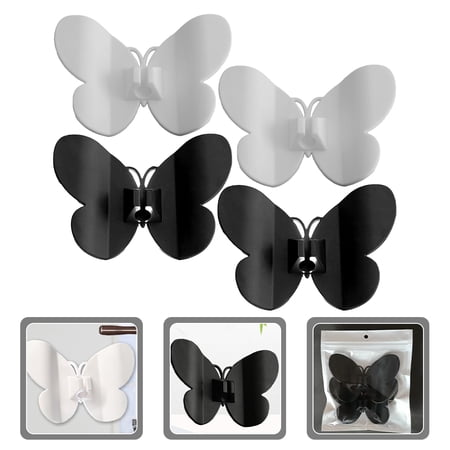 OUNONA 4-Pack Small Cable Holders Wire Fixed Storage Clips for Organizing Cords and Wires
