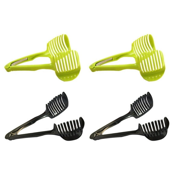 OUNONA 4-Piece Tomato Slicer and Lemon Cutter Set, Multipurpose Handheld Fruit and Vegetable Slicing Tools for Kitchen Use