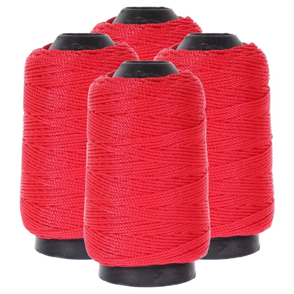 OUNONA 4 Rolls Garden Twine Heavy Duty Nylon Twine Construction Twine Strong String Plants Twine Crafting Building Projects Twine for Outdoor and Indoor Use