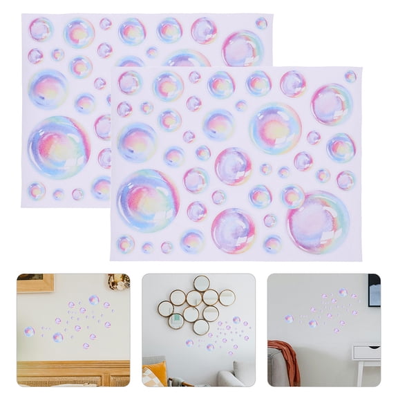 Tineasur Living Room Wall Stickers bubbles wall sticker PVC DIY Decoration Home Decor 4 Sheets