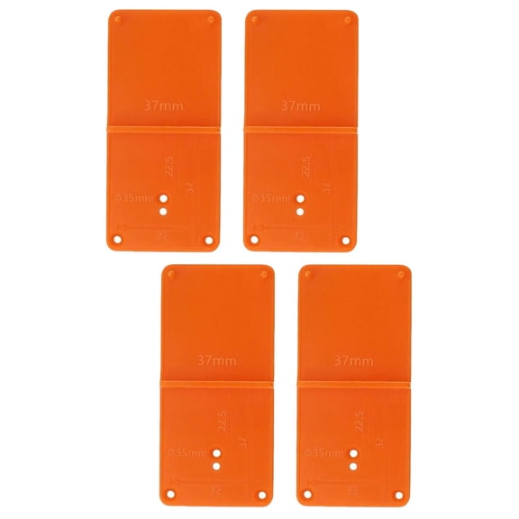OUNONA 4 pcs Hinge Positioning Tools Hinge Open Hole Locator Positioning Plate