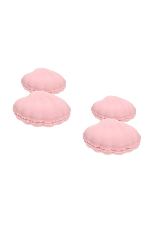 4 pcs Silicone Jewelry Storage Box Portable Shell Shape Jewelry Box Multifunctional Jewelry Dish Drop-Resistant And Stylish Trinket Holders