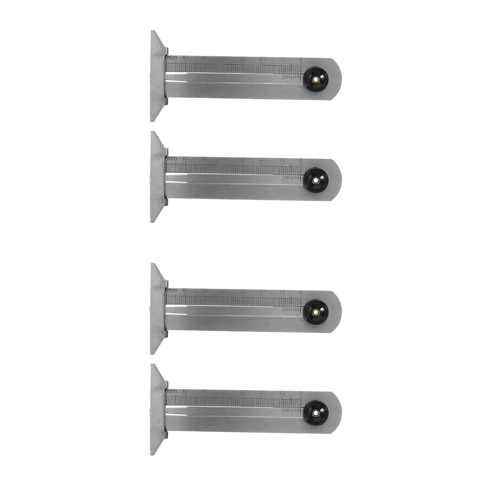 OUNONA HOMEMAXS 4 pcs Tire Depth Gauge for Reliable Wear Measurement