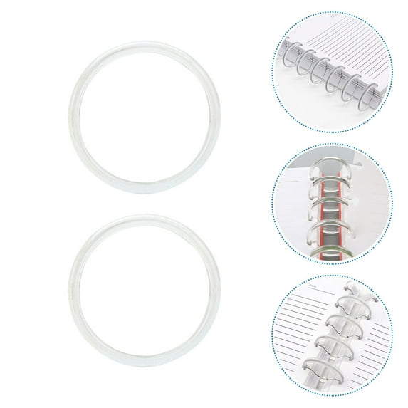 Tineasur Transparent Binding Discs for Planners and Notebooks, 40 Pieces, and Versatile Design