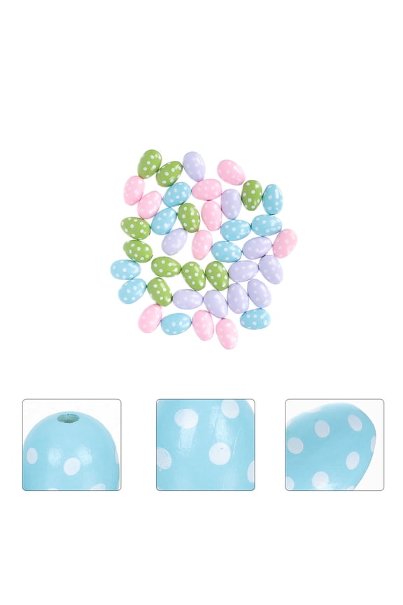 40 Pcs Easter Craft Charms Assorted Colors Decorations for Spring Holiday and Easter Basket Making