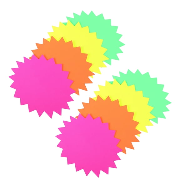 OUNONA  40 Pcs   Fluorescent Explosion Stickers Price Tags