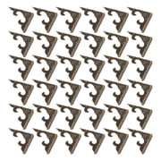 DRAFIDEEP Book Scrapbooking Corner Covers Iron Craft Enthusiasts 40Pcs 3X3Cm