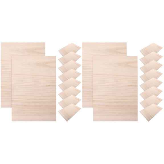 OUNONA 40 Pcs Wood Breaking Board Wooden Taekwondo Board Wood Punching Board for Beginners Training