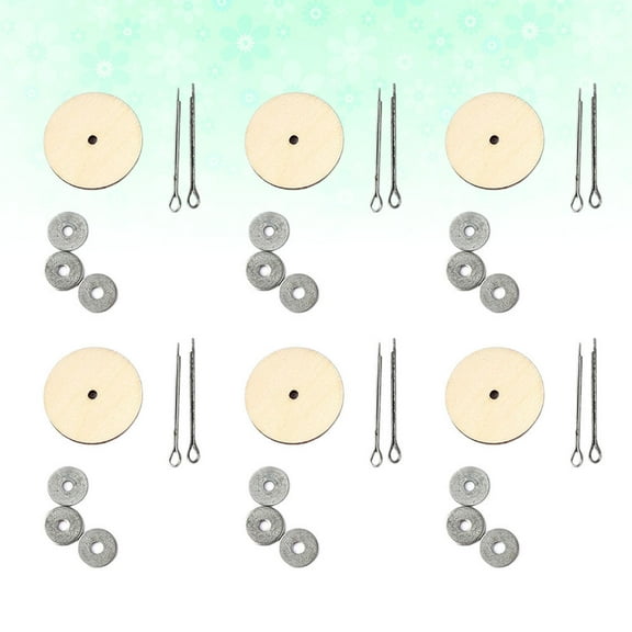 OUNONA Doll Joint Kit Silver 40 Set