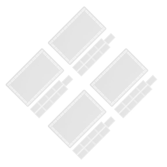 OUNONA 40 pcs Blank Sublimation Aluminum Cards For Diy Business Card Printing Metal Cards For Professional And Creative Use