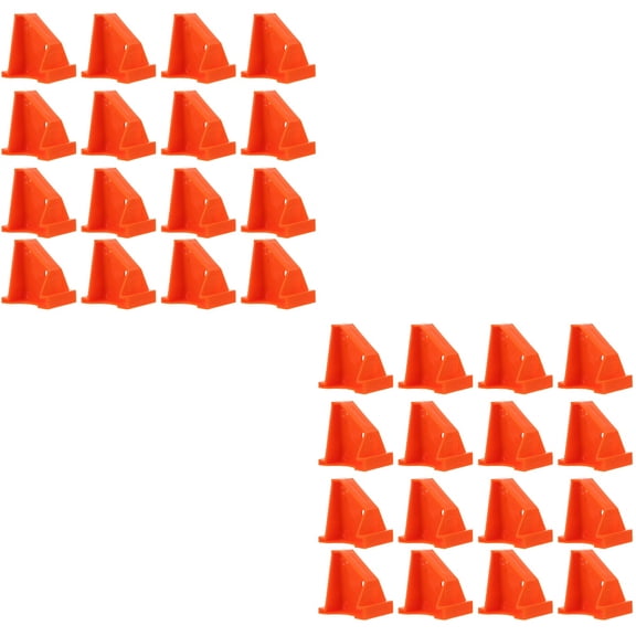 OUNONA 40 pcs Flooring Spacer Laminate Wood Flooring Kit Floor Installation Tool(Orange)