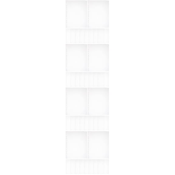 OUNONA 400 Pcs Clear Page Protectors Loose Leaf File Bags Transparent File Bags A4 File Folders Sheet Sleeves