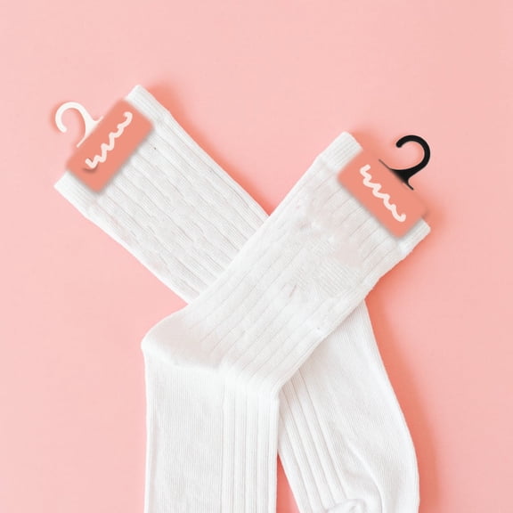 DRAFIDEEP Retail Sock Display Hooks Transparent 400Pcs 1.4X1.3X0.2In