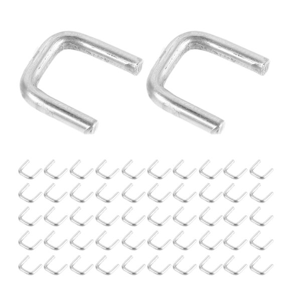 OUNONA 4000 Pcs Aluminum Sausage Clipper , Plated Meat Casing Sealing Clips for Manual and Kitchen Use