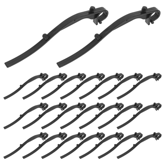 OUNONA 40Pcs Plastic Gutter Clip Set with Arched Support for Gutter Guard Mesh