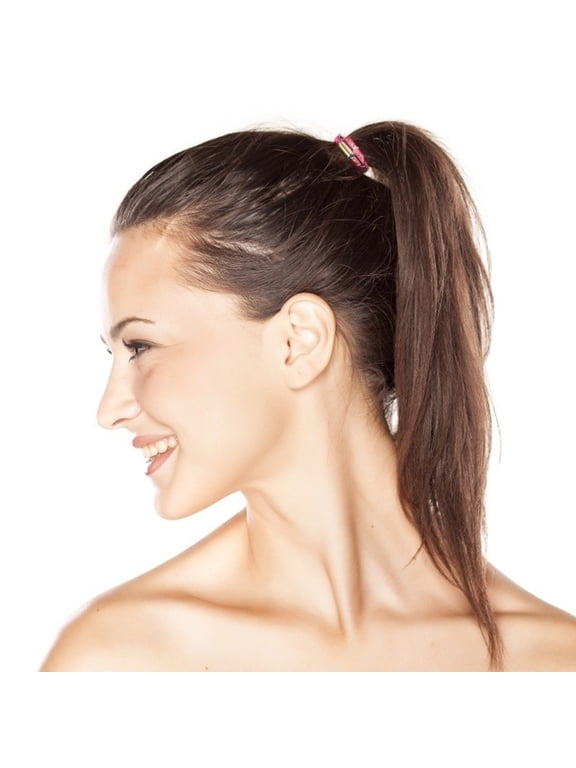 40Pcs Ponytail Hair Hooks Black with Bungee Bands for Braids and Half-Knot Styles