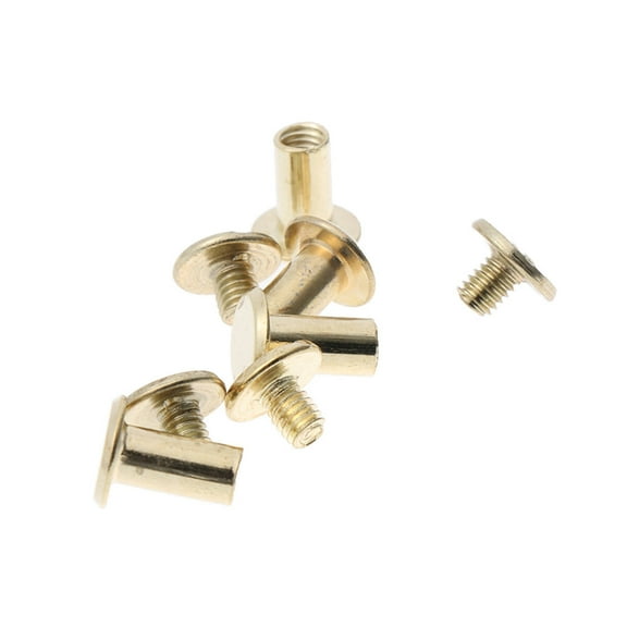 OUNONA 45 Sets Picture Rivet Copper-plated Screw Studs Snap Rivets