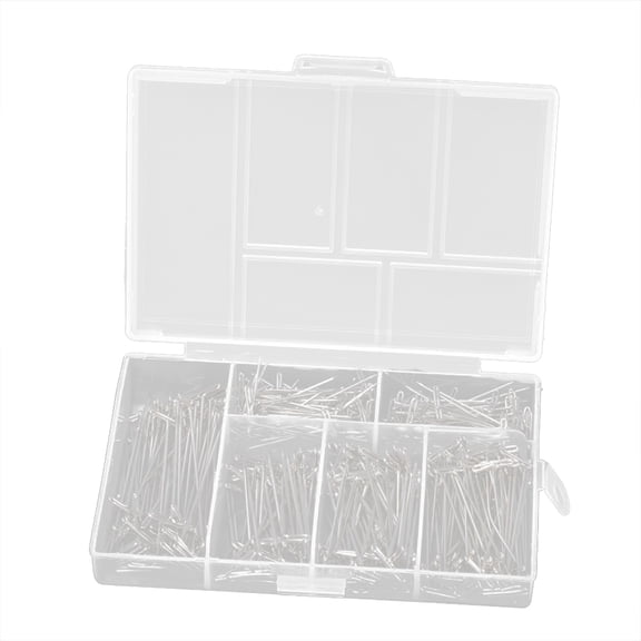 OUNONA 450pcs Wig Making Set Stainless Steel Wig T with Plastic Box for Wigs,Sewing,Blocking and Knitting (27mm, 32mm, 38mm, 45mm, 53mm)