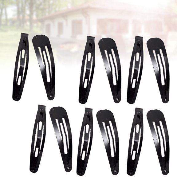 OUNONA 48Pcs Black Barrette Hair Clips Minimalist Hair Decoration Accessories for Everyday Wear