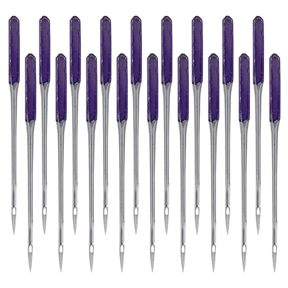 OUNONA 48Pcs Ballpoint Needles for Sewing Machine Steel Precision Anti Jump for Elastic Fabric