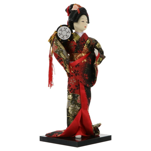 NIYANGLE Kabuki Oriental Model Kimono Maiko Figurine Synthetic Material 1Pack