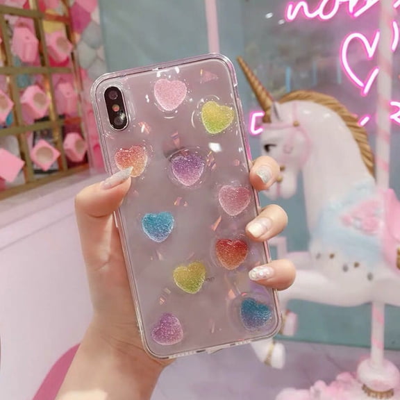 OUNONA 48Pcs Simulation Jelly Candy Phone Shell Accessories for DIY Crafts in Assorted Colors