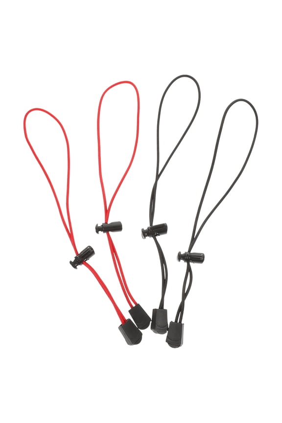 4PCS Elastic Rope for Backpack Red Plastic Adjustable Travel Storage