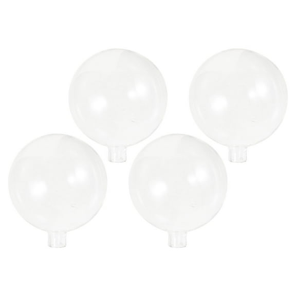 OUNONA 4PCS Replacement Glass Lampshade Glass Cover Round Globe Table Light Shades Clear Glass Globe Shade Table Lamp Shade