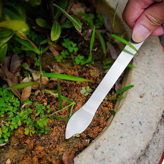 OUNONA 4PCS Stainless Steel Bonsai Tool Mini Rake Gardening Small Garden Rake Hand Cultivator Soil Weeding Tool for Vegetable Field