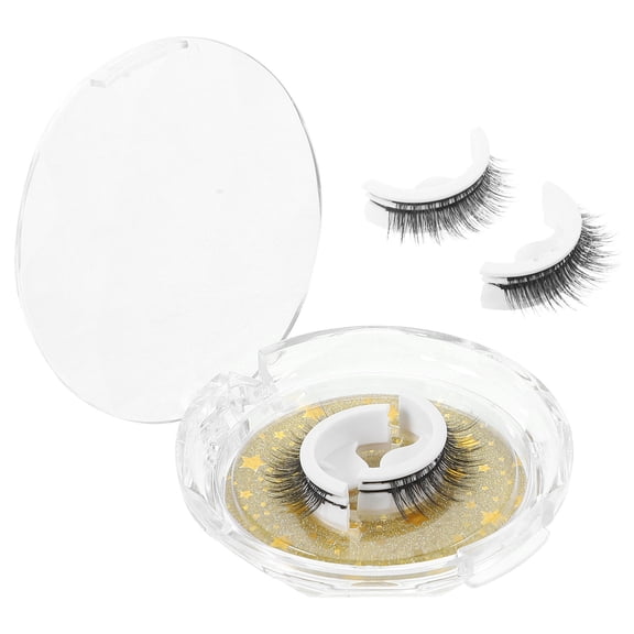 OUNONA 4Pairs Cosmetic Lashes Transparent False Eyelash Extensions for Gorgeous Eyes