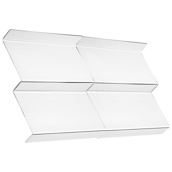 OUNONA 4Pcs Transparent Spice Drawer Organizer Adjustable Acrylic Rack for Home Kitchen