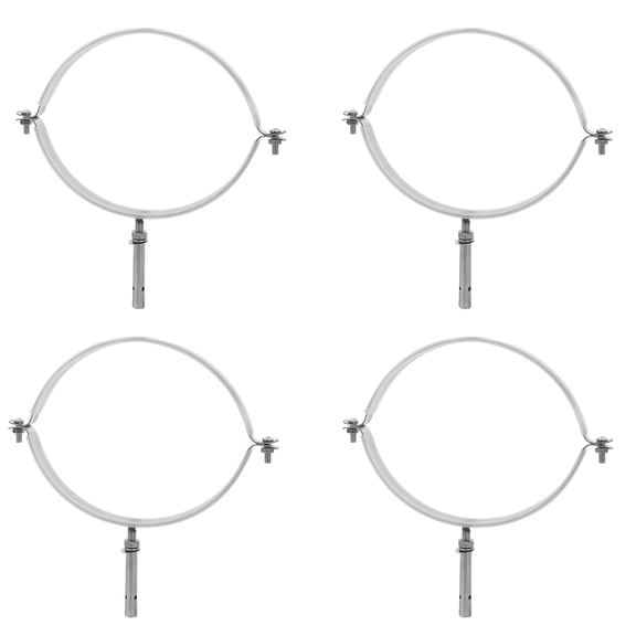 OUNONA 4Pcs Adjustable Stainless Steel Chimney Pipe Support Brackets for Kitchen Vent Pipes