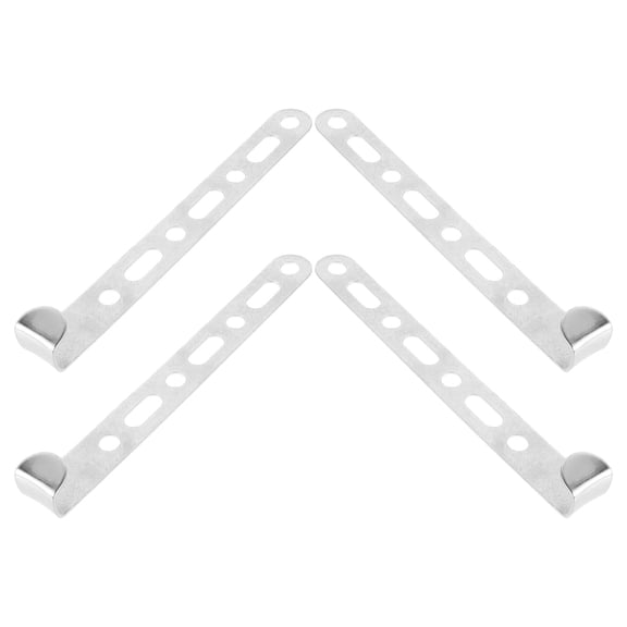 OUNONA 4Pcs Universal Aluminum Intake Mounting Brackets with 360 Degree Rotation