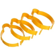 OUNONA 4-Pack Yellow Vinyl Roll Clips for Car Film Storage, Wrapping, Protective Film Holder for Easy Organization and Handling