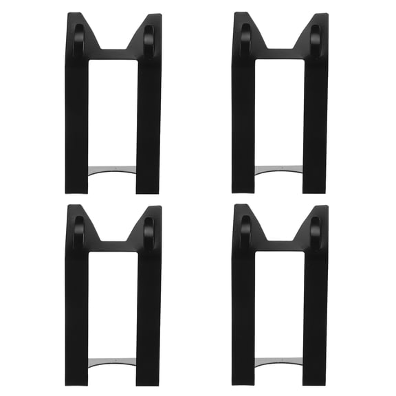 OUNONA 4-Pack Black Metal Pastry Sign Clip Holders Upright Retail Price Display and Menu Labeling