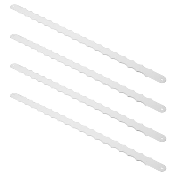 OUNONA 4Pcs Bread Slicer Blade Metal Replacement Serrated Blades for Toast and Cake