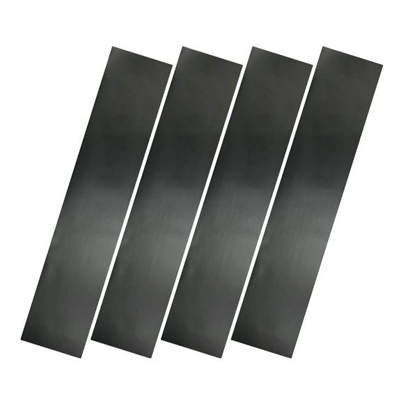 OUNONA 4Pcs Car Front Window Sun Visor Banner Sticker Black Vinyl Decorative Auto Windshield Decals