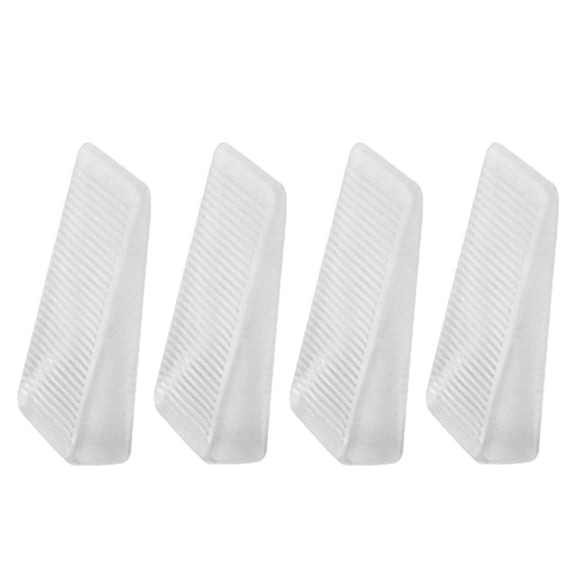 OUNONA 4Pcs Clear Rubber Shims for Furniture Levelers and Door Shims with Non Slip Design