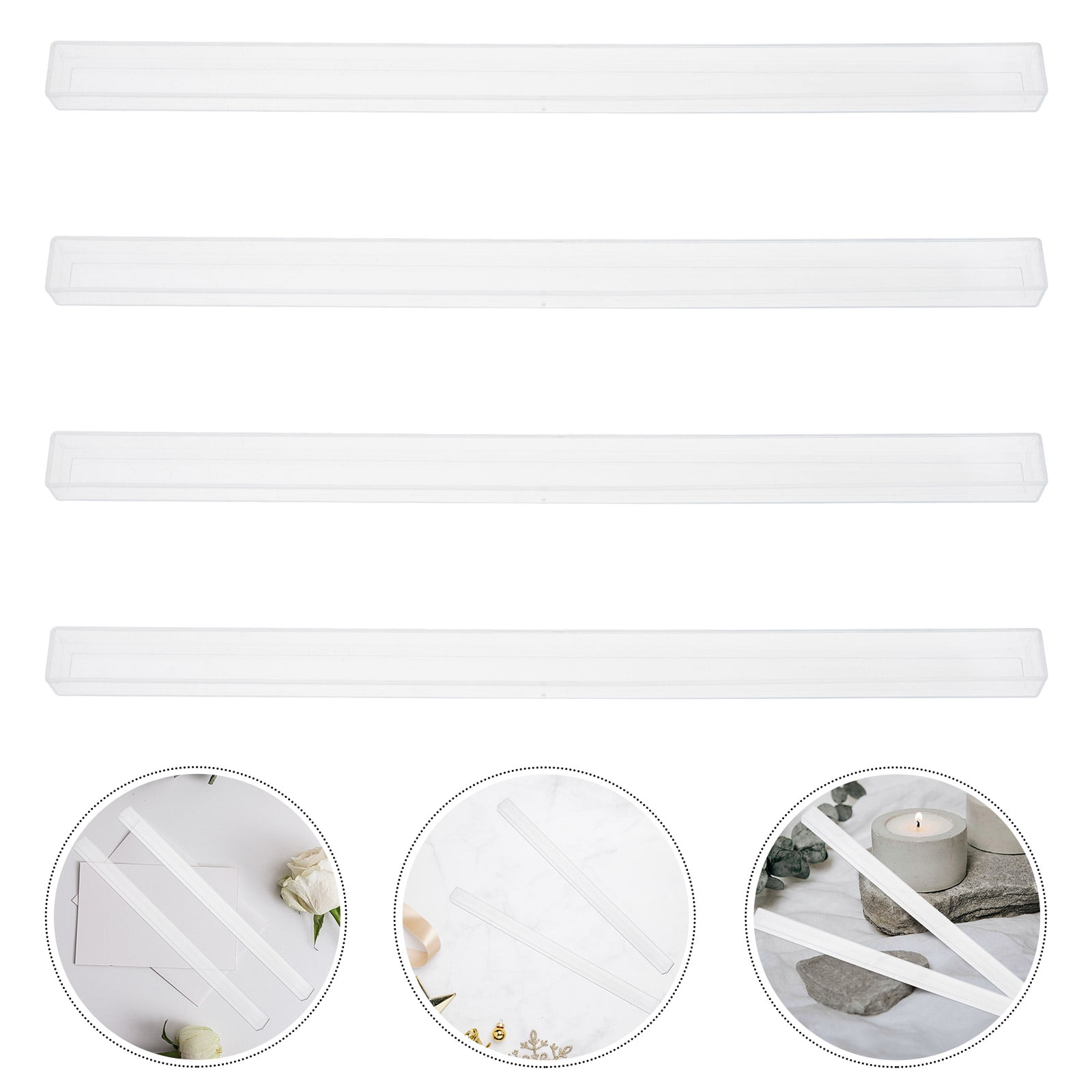 OUNONA 4Pcs Convenient Mini Mahjong Holders Clear Plastic Mahjong ...