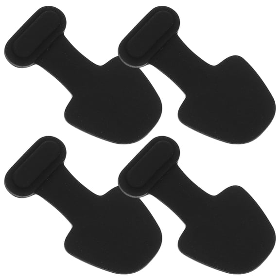 OUNONA Silicone Dust Plugs Black Phone Port Protectors for Decor 4Pcs