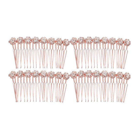 OUNONA 4Pcs Bridal Combs For Hair With Rhinestone For Women Wedding