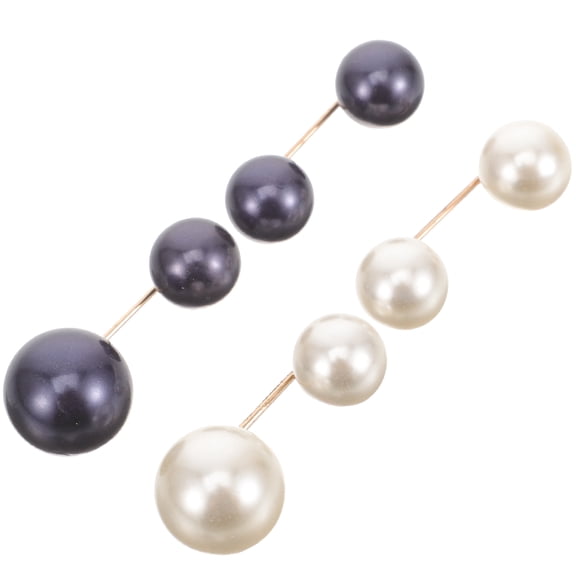 OUNONA Women Shirt Brooch Buttons Faux Brooch Pins Multi 4Pcs