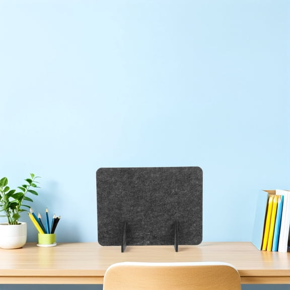 OUNONA 4Pcs Dark Grey Felt Desk Dividers for Office and Classroom Privacy Panels
