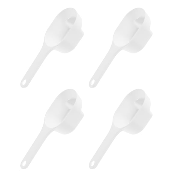 OUNONA 4Pcs Powder Dispenser for Kitchen Use Fine Mesh Plastic Sifter White Easy to Clean