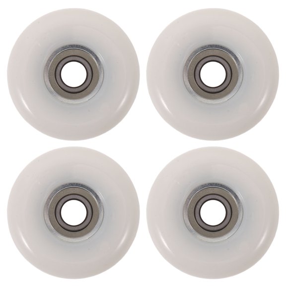 OUNONA 4Pcs Fitness Bike Roller Pulley Wheels Smooth Glide Operation for Exercise Machines