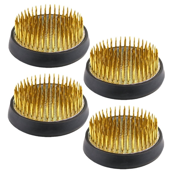 OUNONA 4Pcs Black Copper Floral Frog Tool for Accurate Ikebana and Vase Decoration